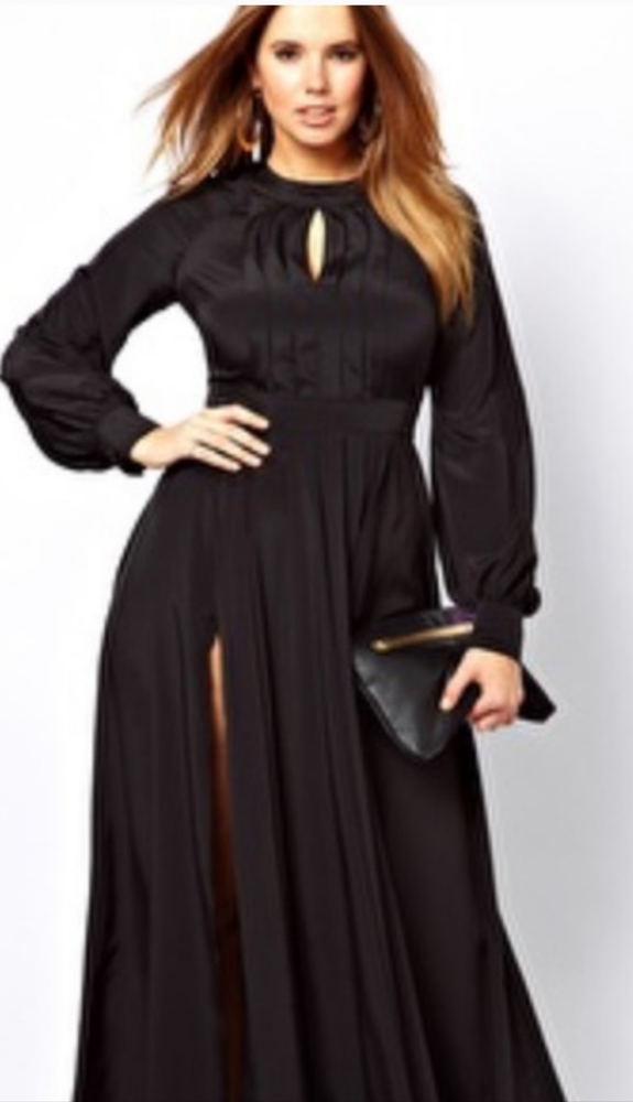 ASOS Curve Leg Slit Maxi Dress